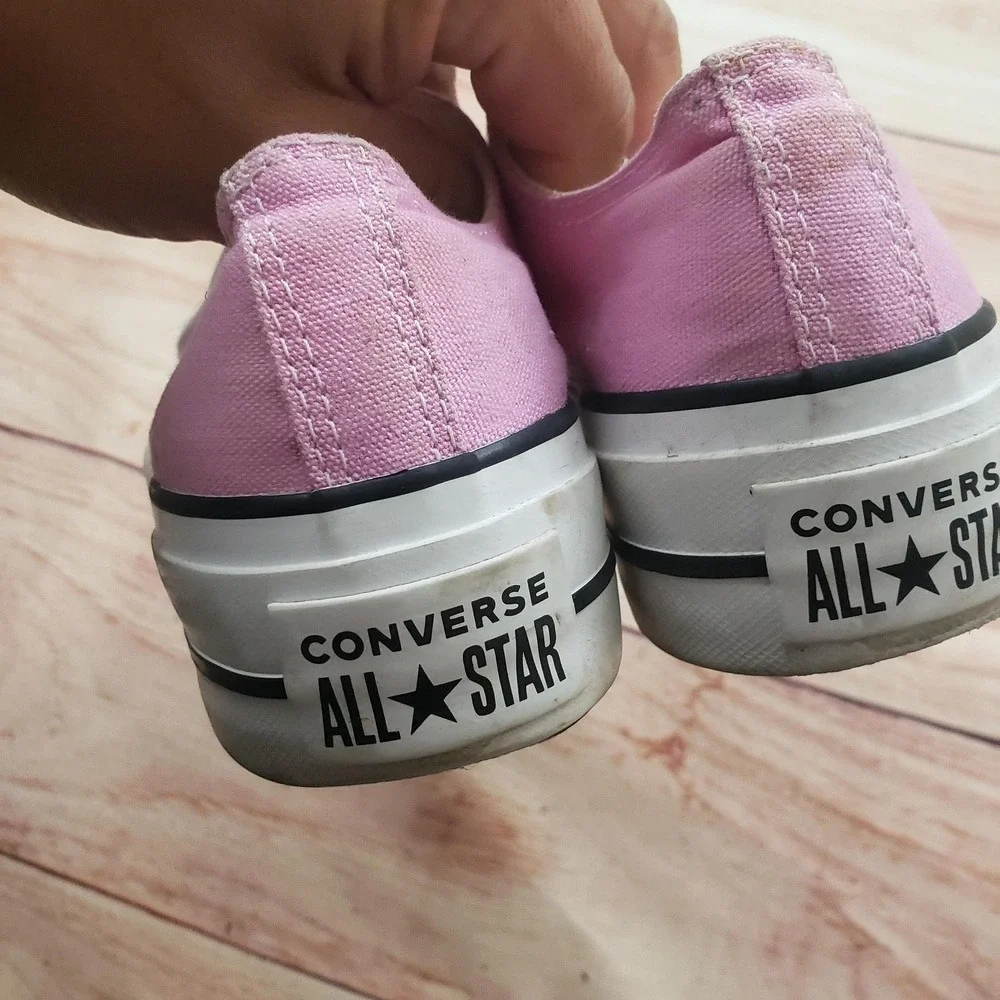 Converse Chuck Taylor All Star Lift Shoes Womens Size 5 Pink Platform‎ Canvas